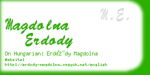 magdolna erdody business card